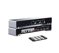 4K 60Hz Matrix 4x2 Video Switch Splitter 4 In 2 Out con convertitore ottico da 3,5 mm,Flessibile