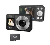 4K 64MP Fotocamera Digitale Doppio Schermo Zoom 18X Portatile Per Gli Adolescenti Viaggi & Outdoor Fotografia Fotocamera Digitale Per Adolescenti