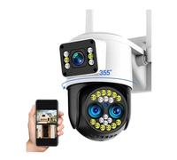 4K 8MP Tre lenti Doppi schermi Zoom 10X Telecamera PTZ Audio bidirezionale Visione notturna a colori Monitoraggio automatico IP esterna(4MP Camera Only)