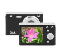 4K Digital Camera for Photography 50MP, Auto Focus & 16X Digital Zoom Point and Shoot Camara, Anti-Shake, Built in Fill Light, for Teens Beginner Adult (BLACK)