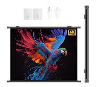 4K HD Schermo Proiettore 16:9 4:3 Schermo Di Proiezione 30/40/50/60/72 Pollici, AntiRughe Telo Proiettore Home Theater, Projector Screen Portatile, Facile Da Arrotolare(30in 4:3)