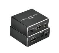 4K HDMI Audio Extractor, HDMI a Optical SPDIF e Convertitore 'adattatore Audio da 3,5 Mm, per Stick TV Fire, Altoparlante, Lettore a Raggi Blu, Amplificatore