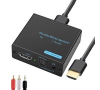 4K HDTV Sound Extractor Convertitore audio digitale Sinistra Destra Adattatore 3.5mm per HDTV Console di Gioco Estrattore