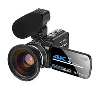 4K Streaming Videocamera Digitale Webcam Wifi For La Fotografia Visione Notturna A Raggi Infrarossi Outdoor 56MP Vlog Recorder Cattura Facilmente Momenti Meravigliosi(128G SD Card,Set 4)