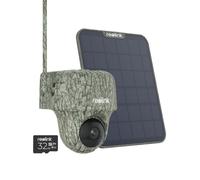 4K Telecamera 4G Sim da Esterno Senza Fili con Batteria 360° PTZ Fototrappola