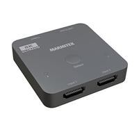 4K120 HDMI Switch 8K - Marmitek AS28 - Conmutador HDMI 2.1-4K 120Hz - HDR - ALLM - VRR - QFT - QMS - 2 entradas / 1 salida - Adaptador 4K120-48Gbps - Dolby Digital - Sin calidad pérdida