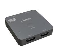 HDMI Switch 2.1 - Marmitek AS28 - Conmutador HDMI 8K - 4K 120Hz - HDR - ALLM - VRR - QFT - QMS - 2 entradas / 1 salida - Adaptador HDMI 4K120-48Gbps - Dolby Digital - Sin calidad pérdida