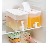 4L Dispenser per bevande con rubinetto,dispenser per bevande in plastica distributore di succhi con filtro trasparente Borraccia refrigerata di grande capacità,Distributore di bevande,cocktail