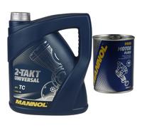 4L MANNOL Olio Motore 2-Takt Universale API TC Motorspülung Motor Flush