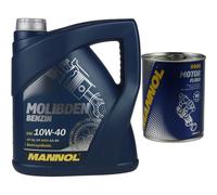 4L MANNOL Olio Motore Molibdeno Benzina 10W-40 API SL/CF Pulizia Motore