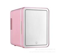 4L Mini Frigo Specchio Portatile AC/DC Raffreddatore Riscaldatore Auto Casa | Per 6 Lattine, Specchio LED, Raffredda 10-20°C Sotto Ambiente, Riscalda 65°C, 30dB Silenzioso, AC/DC 12V/220V Auto Casa