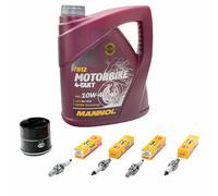4L Olio Filtro + Candele Kit Diagnosi Auto per Honda CB 600 Hornet PC 2003-2015