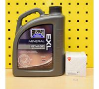 4L Olio + Filtro Originale Belray Exl 20w50 R per: Ducati 748 996 Tutti Modelli