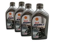 4L Olio motore 100% sintetico Shell Ultra Advance 15w50 nuova formula PURE PLUS