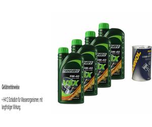 4L Olio Motore FANFARO VSX 5W-40 1x MANNOL Additivo Per Fermare Perdite