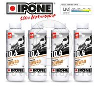 4L OLIO MOTORE IPONE 10.4 SYNTHETIC 10W40 JASO MA2 / API SL UNIVERSALE MOTO 4T