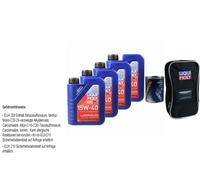 4L Olio Motore Liqui Moly Touring High Tech 15W-40 1X Motor Flush Inkl. Tasche