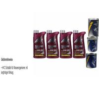 4L Olio Motore MANNOL Racing+Ester 10W-60 1xLeak-Stop+Motor Doctor+Motor Flush