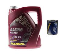 4L olio motore MANNOL Racing + estere 10W-60 1x motore Flush ADDITIV