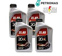 4L Olio Motore Originale Petronas Selenia 10W40 20K Acea A3 API SL CF 9.55535-G2