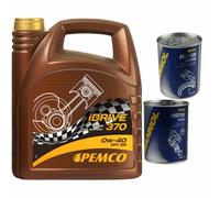 4L pemco idrive 370 0W-40 olio motore Api Sn Acea A3/B4 Incl. Flush Doctor