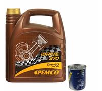 4L PEMCO iDRIVE 370 0W-40 Olio Motore API SN ACEA A3/B4 Inclusa Motor Doctor