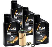 4L Petronas Selenia Olio 0W20 ECO2 Ölservice Incl. Bosch Filtro Olio 9.55535-DM1