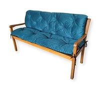 4L Textil Cuscini da Esterno Cuscino per Panca da Esterno Cuscino per panchina da Giardino Cuscini Dondolo 3 posti Cuscini per pallet (150x50x50 cm, Turchese)