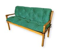 4L Textil Cuscini da Esterno Cuscino per Panca da Esterno Cuscino per panchina da Giardino Cuscini Dondolo 3 posti Cuscini per pallet (150x50x50 cm, Verde)