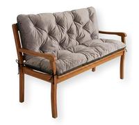 4L Textil Cuscini da Esterno Cuscino per Panca da Esterno Cuscino per panchina da Giardino Cuscini Dondolo 3 posti Cuscini per pallet (100x60x50 cm, Marrone)
