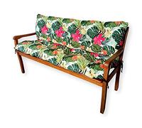 4L Textil Cuscini da Esterno Cuscino per Panca da Esterno Cuscino per panchina da Giardino Cuscini Dondolo 3 posti Cuscini per pallet (180x60x50 cm, Verde Tropicale)