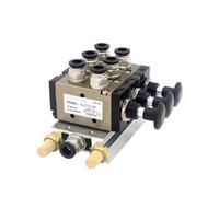 4L210-08 4R210-08 Valvola manuale Valvola di inversione Interruttore pneumatico push-pull a due vie a cinque posizioni Valvola di combinazione Barra di distribuzione(6mm in 6mm out,4 Stations)