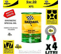 4lt LITRI OLIO MOTORE AUTO BARDAHL 5W30 TECHNOS XFS C3 mSAPS POLAR PLUS