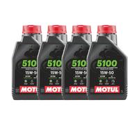 4LT Olio Motul 5100 15w50 Moto Scooter 4T Technosynthese Ma2 Semi Sintetico