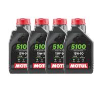 4LT Olio Motul 5100 15w50 Moto Scooter 4T Technosynthese Ma2 Semi Sintetico