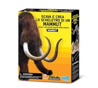 4M 00-03236 KidzLabs Scava e Crea lo Scheletro di un Mammut | Kit Archeologico Educativo STEM | Gioco di Scavo per Bambini dagli 8 Anni in su