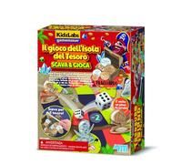4M 00-03449 Il Gioco dell'Isola del Tesoro, Gioco da Tavolo e Kit Creativo con Scavo per Trovare Tesoro dei Pirati