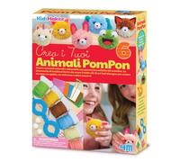 4M 00-04760 Crea i Tuoi Animali PomPon, Crea Animaletti Morbidi e Colorati, Kit Creativo e Gioco Fai da Te per Bambini con Lana, Multicolore, dai 5 anni