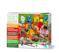 4M 00-05540 Kit Deluxe STEAM Il Mondo dei Dinosauri, Crea Scava Scopri e Gioca con Dinosauri, Kit Scientifico Educativo