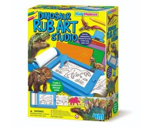 4M 4M04790 Set di Frottage Artistico: Dinosauri