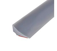 4M Barriera Doccia Ferma Acqua Silicone Doccia per Barriera Stop Acqua Soglia Striscia di Ritenzione Bagno Arresto Doccia Autoadesivo, Grigio(Un adesivo di supporto)