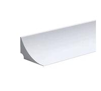 4M Barriera Doccia Ferma Acqua Silicone Doccia per Barriera Stop Acqua Soglia Striscia di Ritenzione Bagno Arresto Doccia Autoadesivo, Bianco(Un adesivo di supporto)
