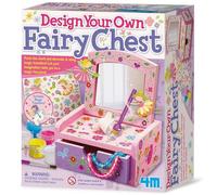 4M Dipingi la tua Specchiera Fatata | Kit Creativo Decora il Tuo Scrigno in Legno con Trasferelli Magici Gioco Educativo e Artistico | Età 8+