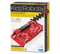 4M 00-03446 KidzRobotix Robot del Domino,Crea Robot che Posiziona Pezzi del Domino, Gioco di Robotica e Costruzione, Kit Scientifico Educativo