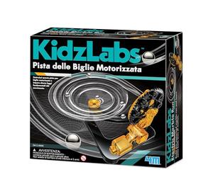 4M KidzLabs Pista delle Biglie Motorizzata - Gioco Educativo STEM per Bambini 5+ | Costruisci, Impara e Divertiti con Le Leggi del Movimento - Kit Scientifico Creativo