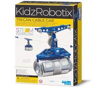 4M KidzRobotix Costruisci la Tua Funivia - Kit di Robotica e Riciclo Gioco Educativo STEM per Bambini 8, 00-03358