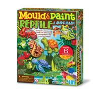 4M Modella e Dipingi Rettili e Anfibi, Kit Creativo Set Gesso per Creare Magneti per il Frigo e Distintivi, Gioco Educativo per Bambini, Regalo Artistico Fai-da-Te, 00-04798