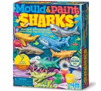 4M Mould & Paint - Squali, multicolore
