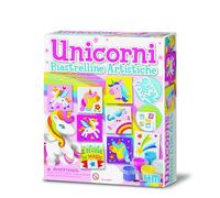 4M Set Piastrelline Artistiche Unicorni - Kit Creativo con 6 Sottobicchieri da Decorare - Gioco Educativo Fai da Te, Attività Manuale per Bambine, Idea Regalo Originale