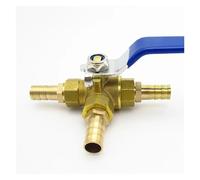 4mm 6mm 8mm 10mm 12mm 14mm 16mm 19mm Portagomma Porta Completa L-Port Valvola a Sfera in Ottone a Tre Vie Connettore for Acqua Olio Aria Gas(4mm OD)